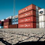 Shipping containers in Copenhagen's Nordhavn